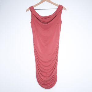 Windsor Womens Bodycon Dress Size Medium Pink Ruched‎ Feminine Barbie Office